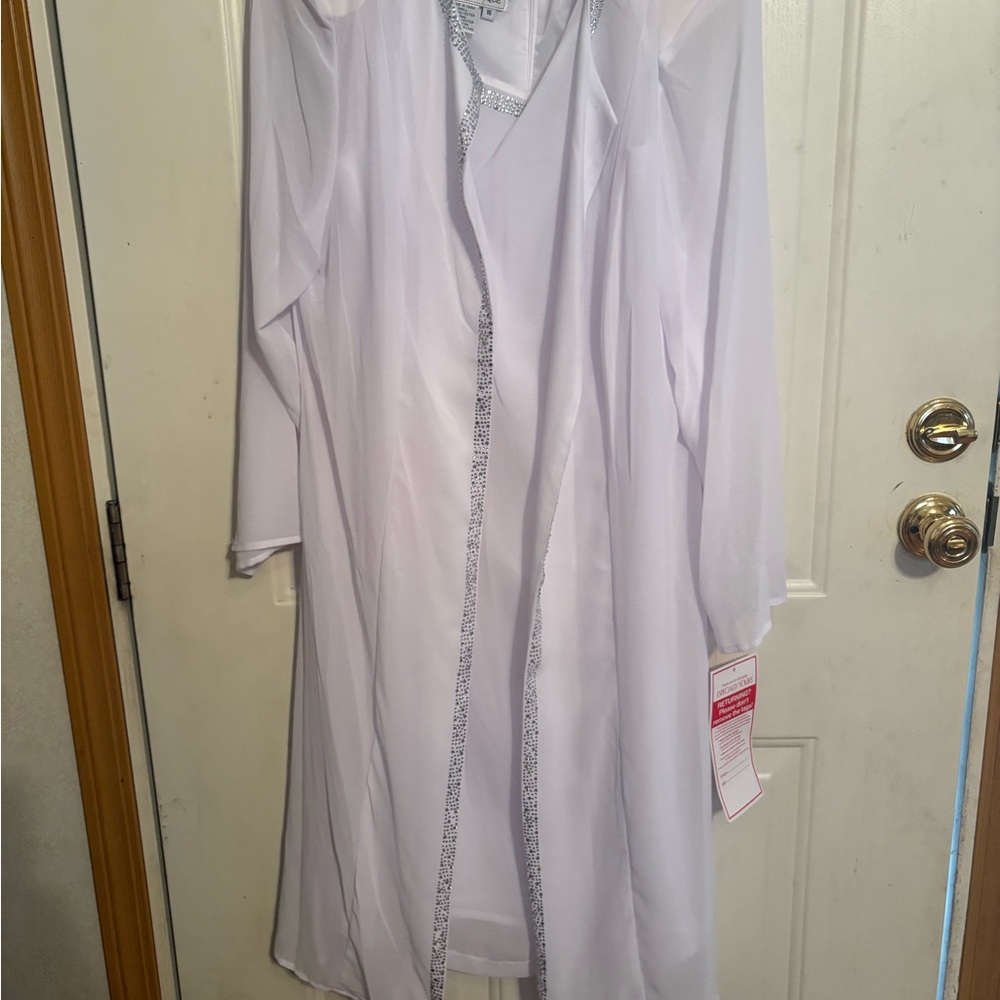 Elegant White Womens Dress With Jacket